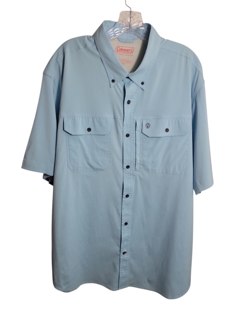Coleman men's performance outdoor fishing shirt size XXL short sleeve button up